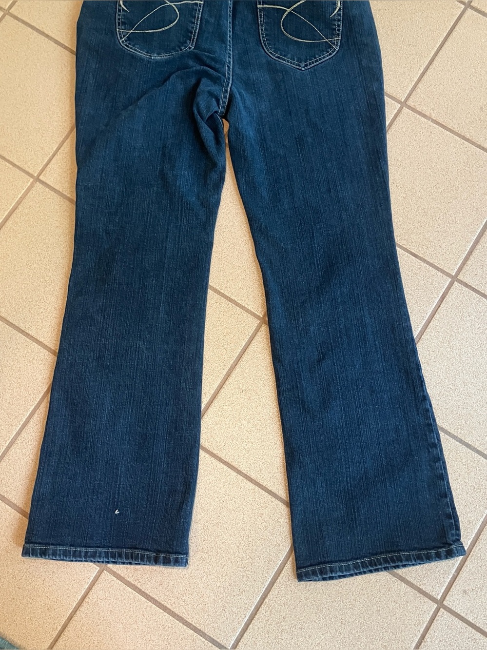 Dark Blue Chicos Platinum Bootcut Jeans size 1 Short (8 short) - Picture 7 of 11